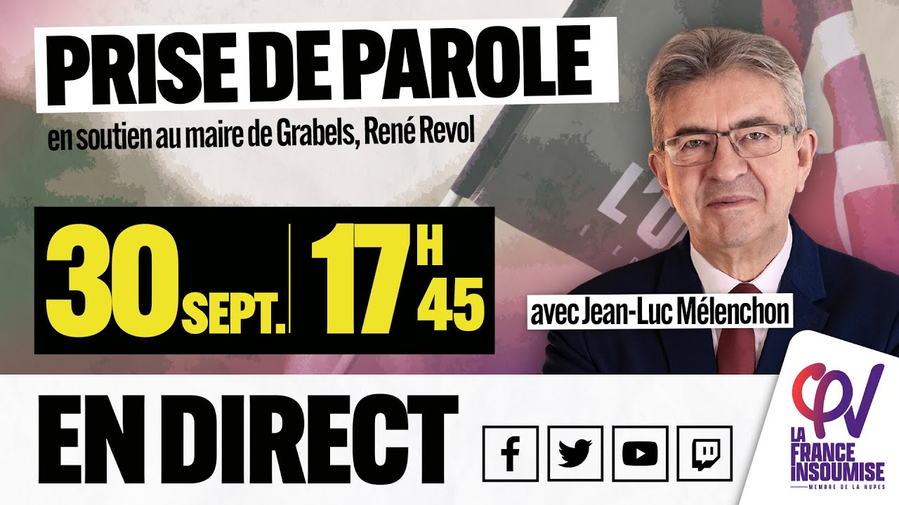 Prise de parole contre les violences d’extrême droite après l’agression du maire insoumis René Revol