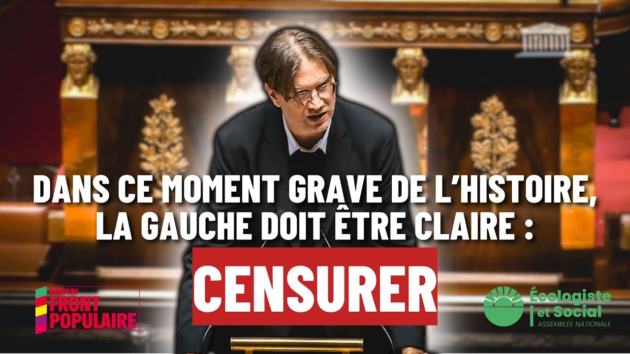 Dans ce moment grave de l'histoire, la gauche doit être claire : Censurer.