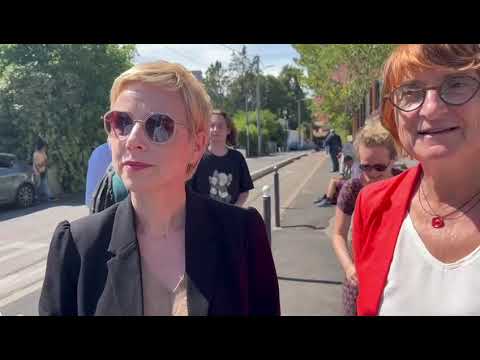 Clémentine Autain à Montpellier pour soutenir Fanny Dombre-Coste