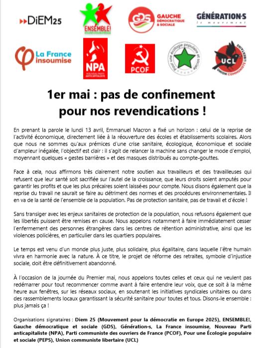 1er mai 2020