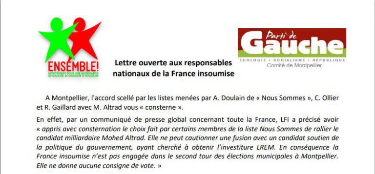 lettre ouverte