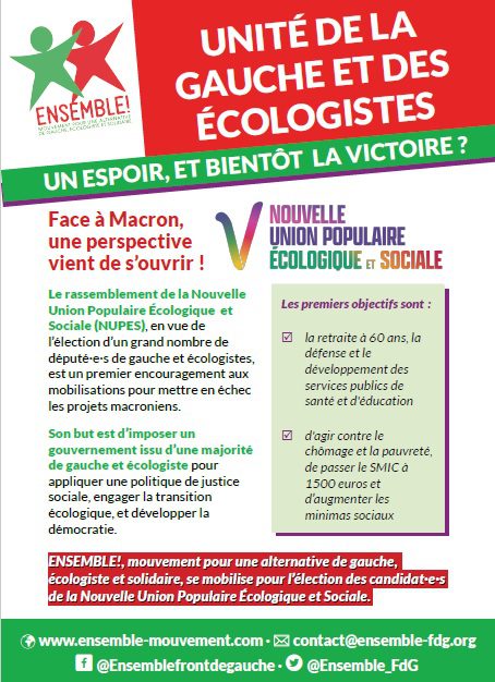 Unité de la gauche et des écologistes
