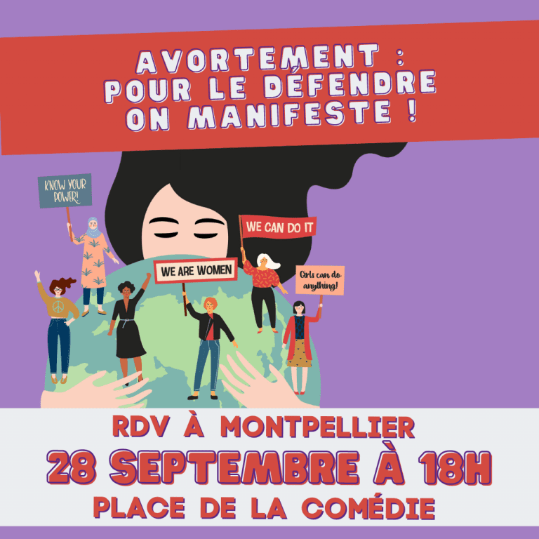 AVORTEMENT, pour le défendre, on manifeste