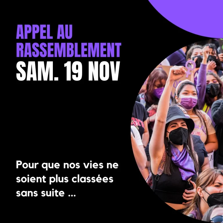 19 novembre : STOP aux violences sexistes et sexuelles