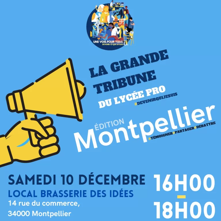 La grande tribune du lycée pro à Montpellier !
