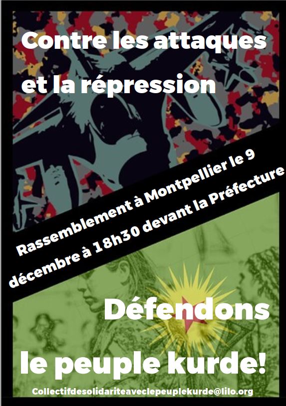 Contre les attaques et la répression : solidarité avec le peuple kurde !