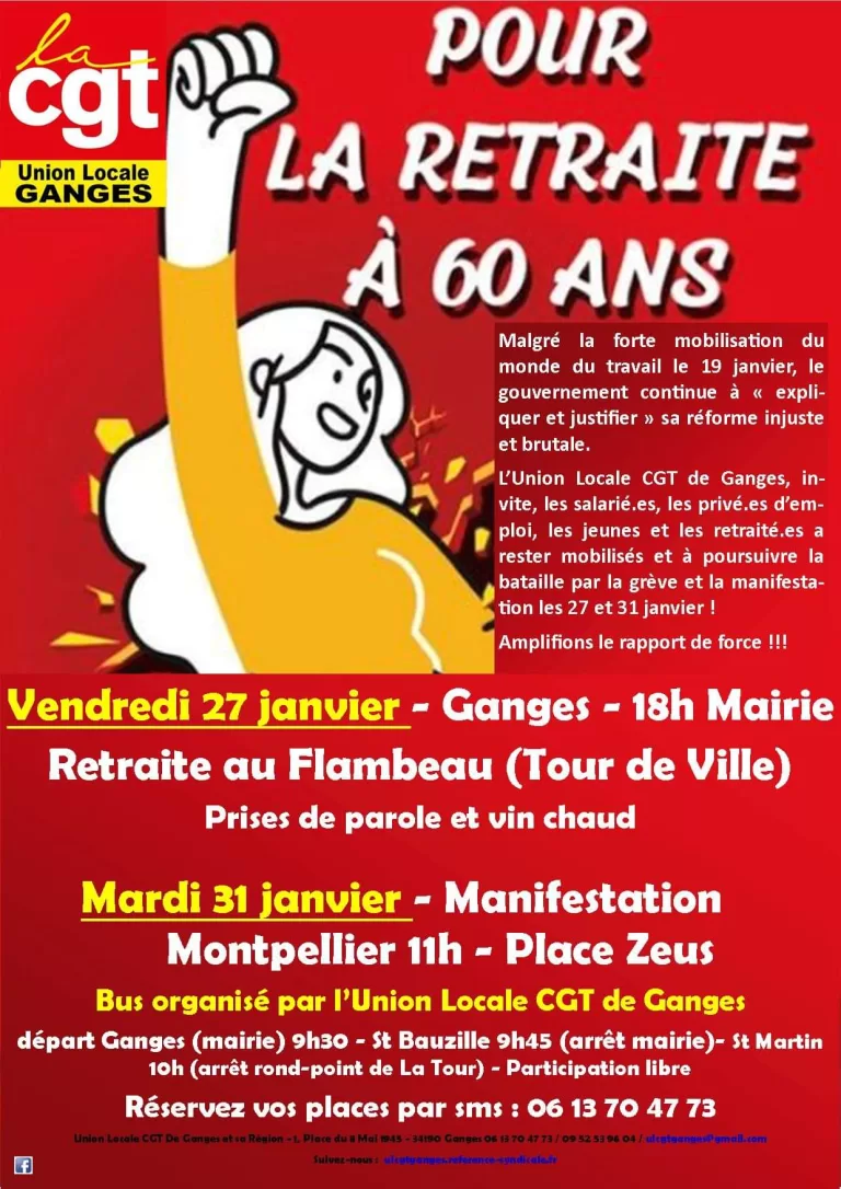 Retraite aux flambeaux contre la réforme Macron des Retraites
