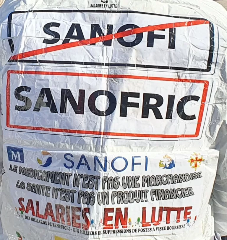 A Sanofi la direction s’attaque aux grévistes et aux syndicalistes