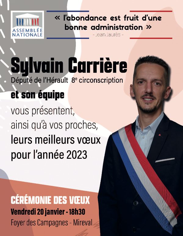 Vœux 2023 de Sylvain Carrière