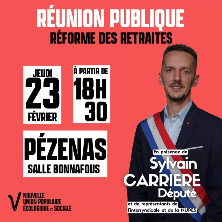 Réunion publique sur la réformes des retraites