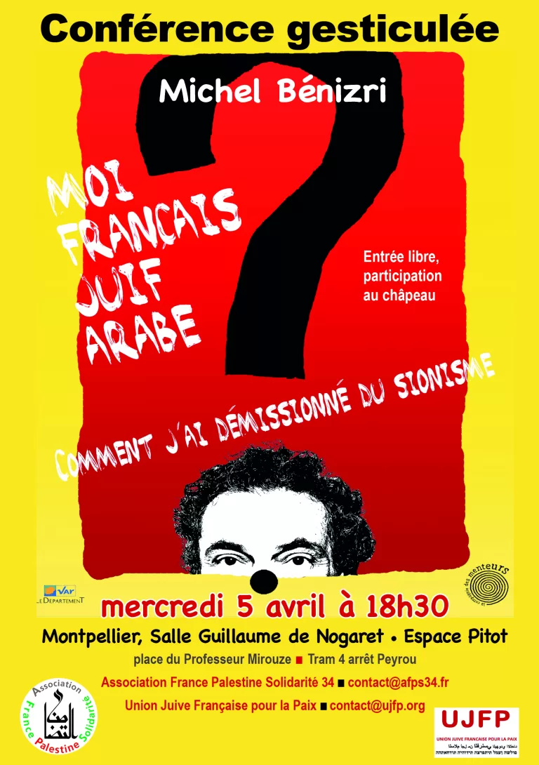 Conférence gesticulée : moi français juif arabe