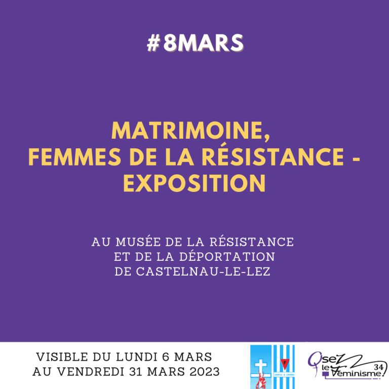 Expo Matrimoine, femmes de la Résistance