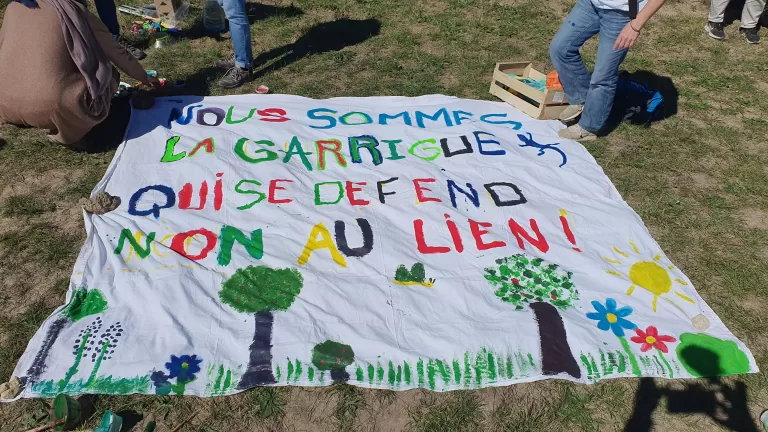 Non au L.I.E.N ! Nous sommes la garrigue qui se défend