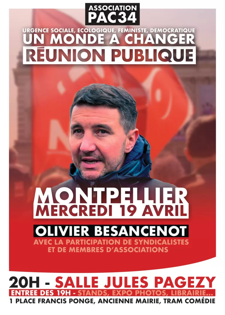 Réunion publique avec Olivier Besancenot
