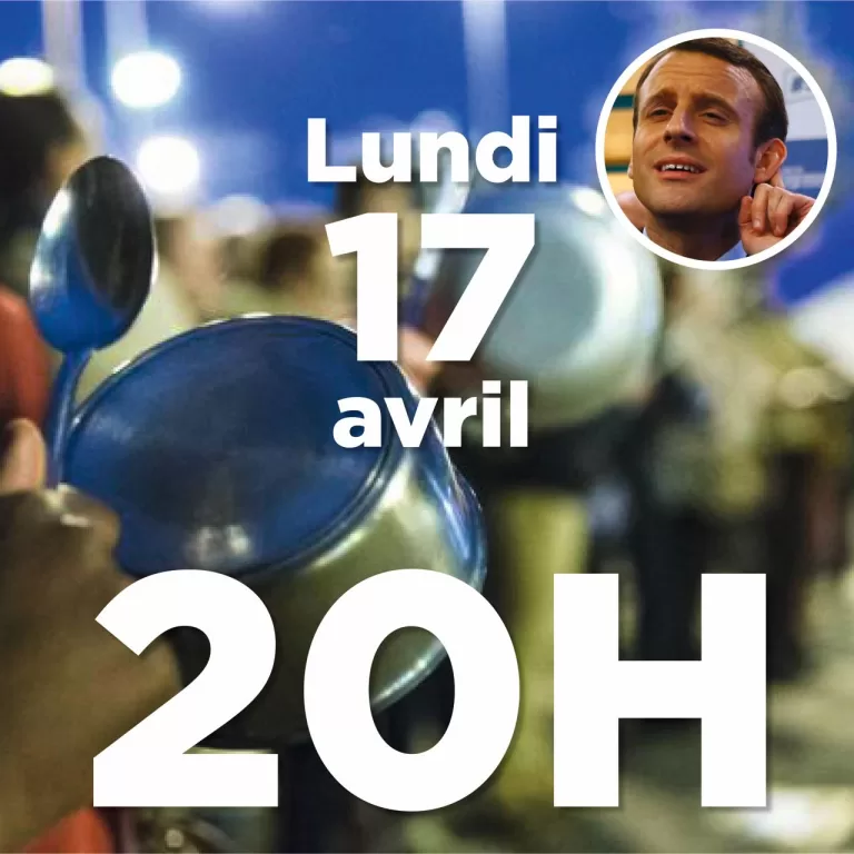 Concerts de casseroles contre la « réforme » Macron des retraites