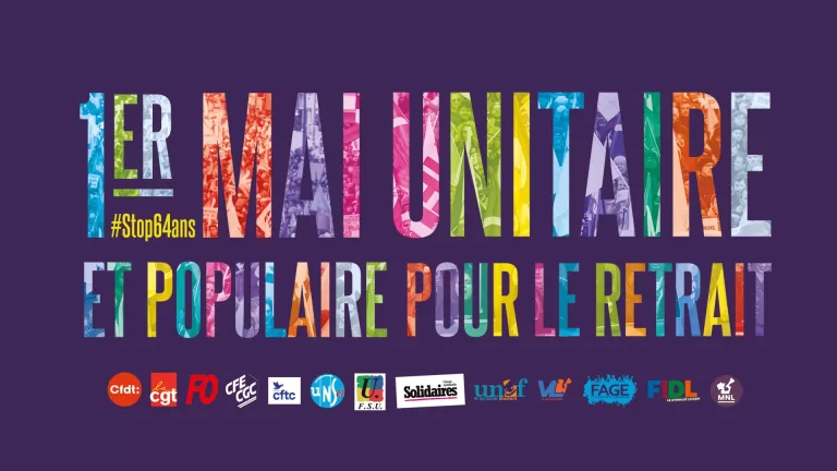 Le 1er mai unitaire : raz de marée contre la « réforme » Macron des retraites !