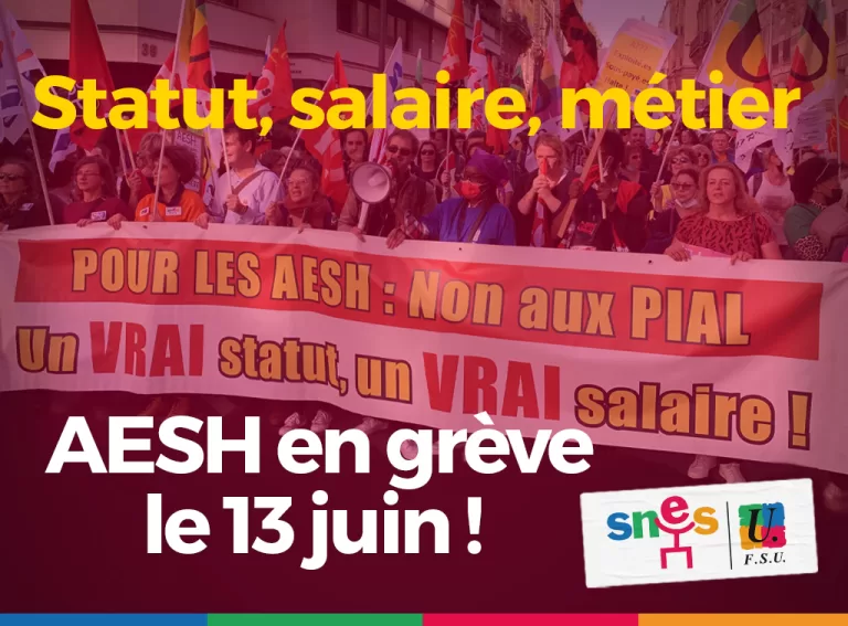 Journée nationale de grève et de mobilisation pour les AESH