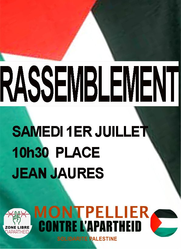 Rassemblement contre l&rsquo;Apartheid israélien