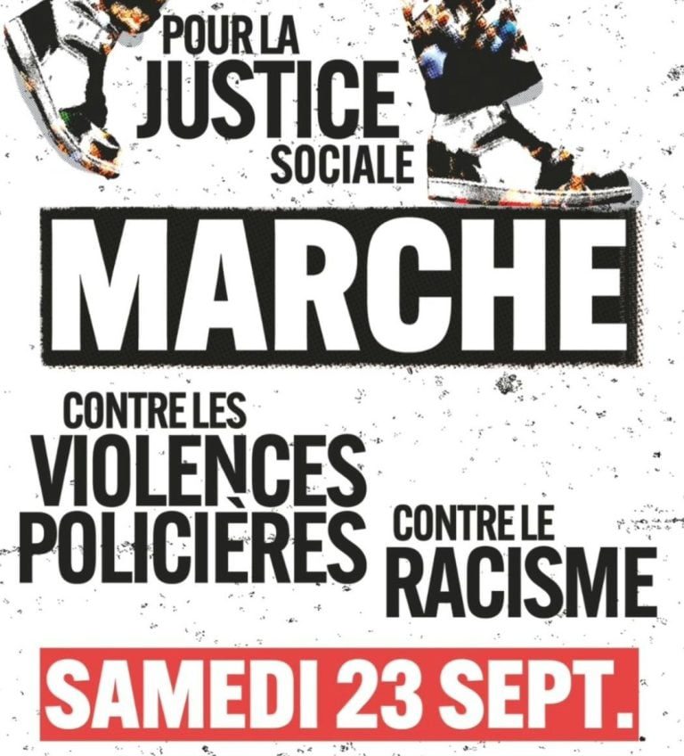 Marches unitaires le 23 septembre 2023 pour la fin du racisme systémique, des violences policières, pour la justice sociale et les libertés publiques