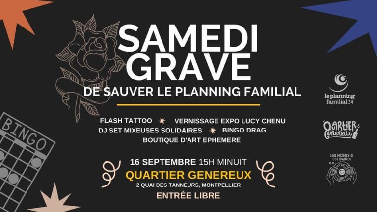 SAMEDI GRAVE de sauver le Planning Familial 34 !