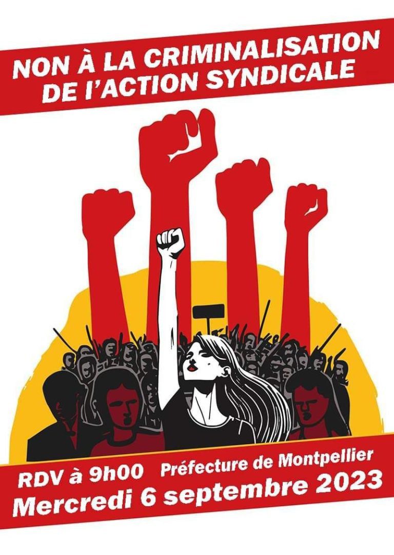 Non à la répression syndicale !