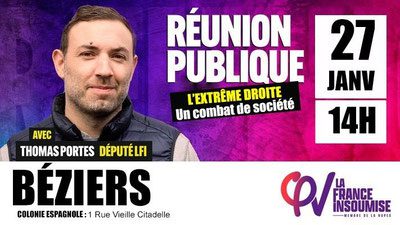 Réunion publique : l&rsquo;extrême-droite, un combat de société