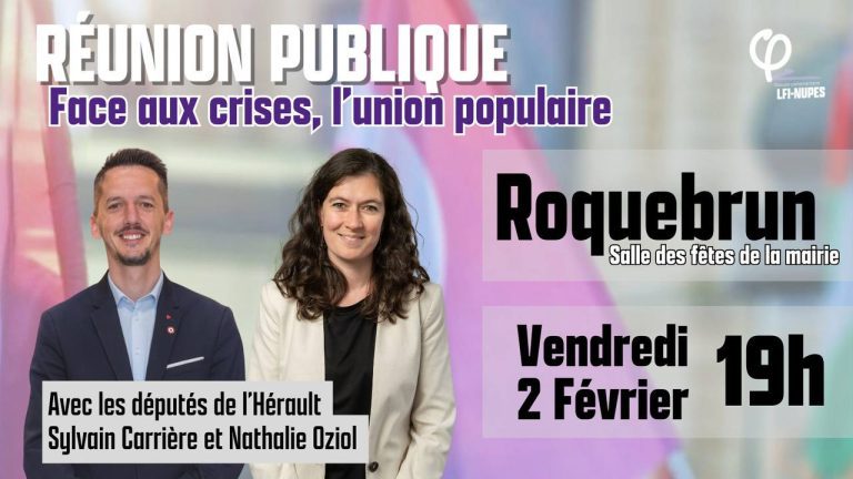 Réunion publique : face aux crises, l&rsquo;union populaire