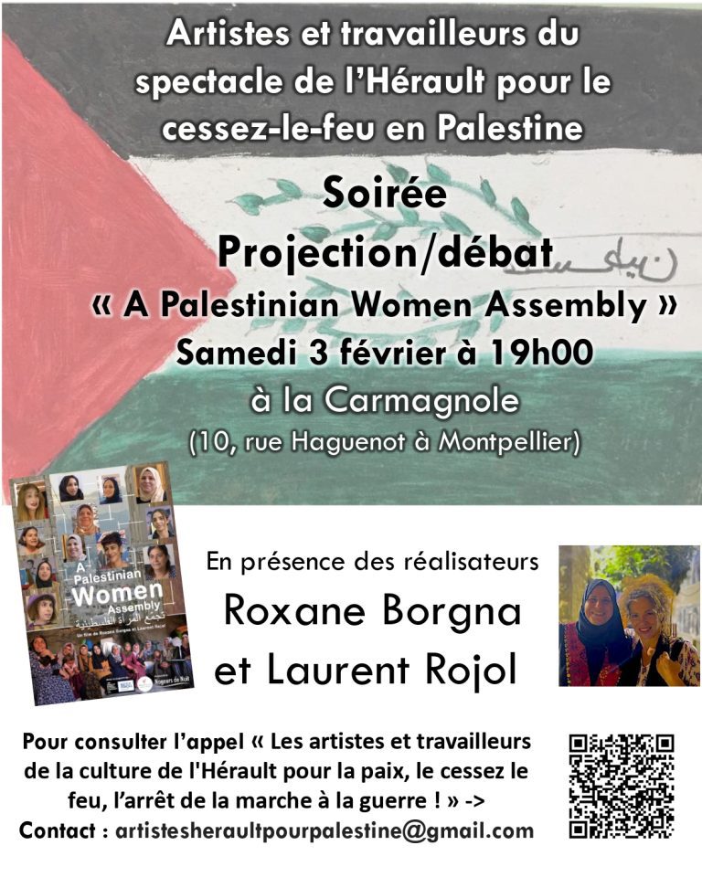 Projection-débat pour le cessez-le-feu en Palestine