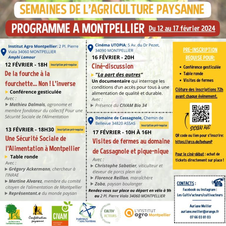 Semaine de l&rsquo;agriculture paysanne