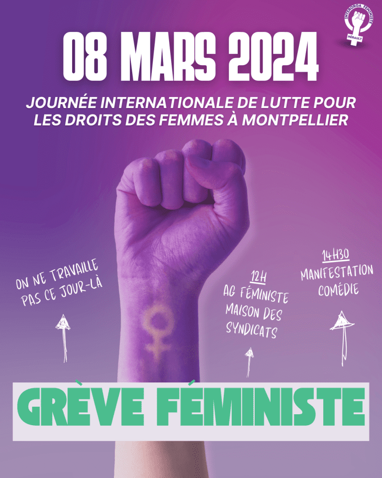 Grève féministe (initiatives à Montpellier)