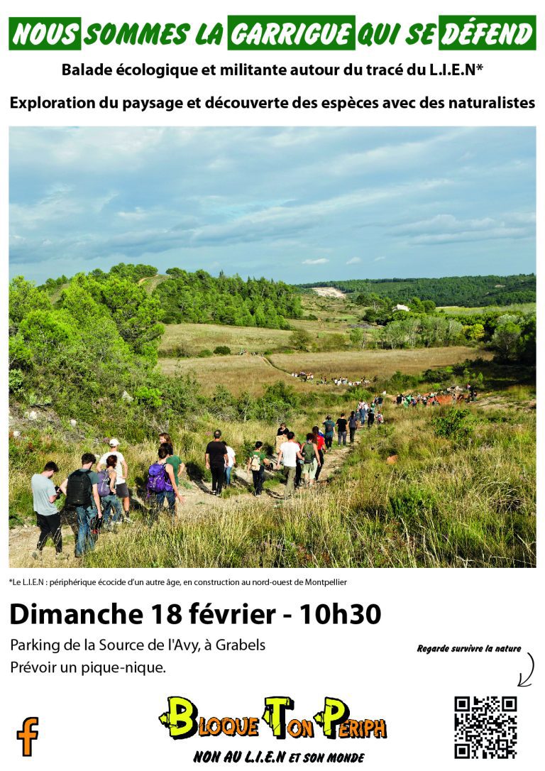 Balade écologique et militante autour du tracé du L.I.E.N.