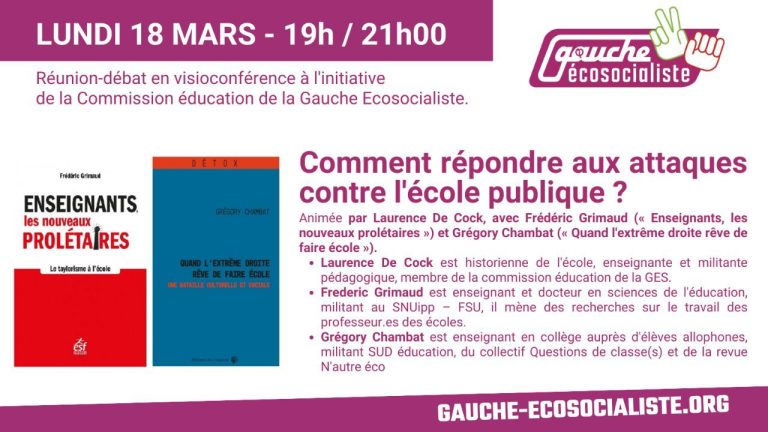 Comment répondre aux attaques contre l&rsquo;école publique ?