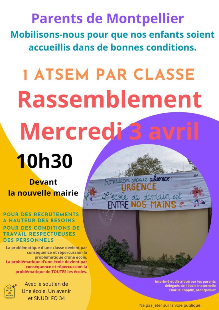 Une classe, une ATSEM !