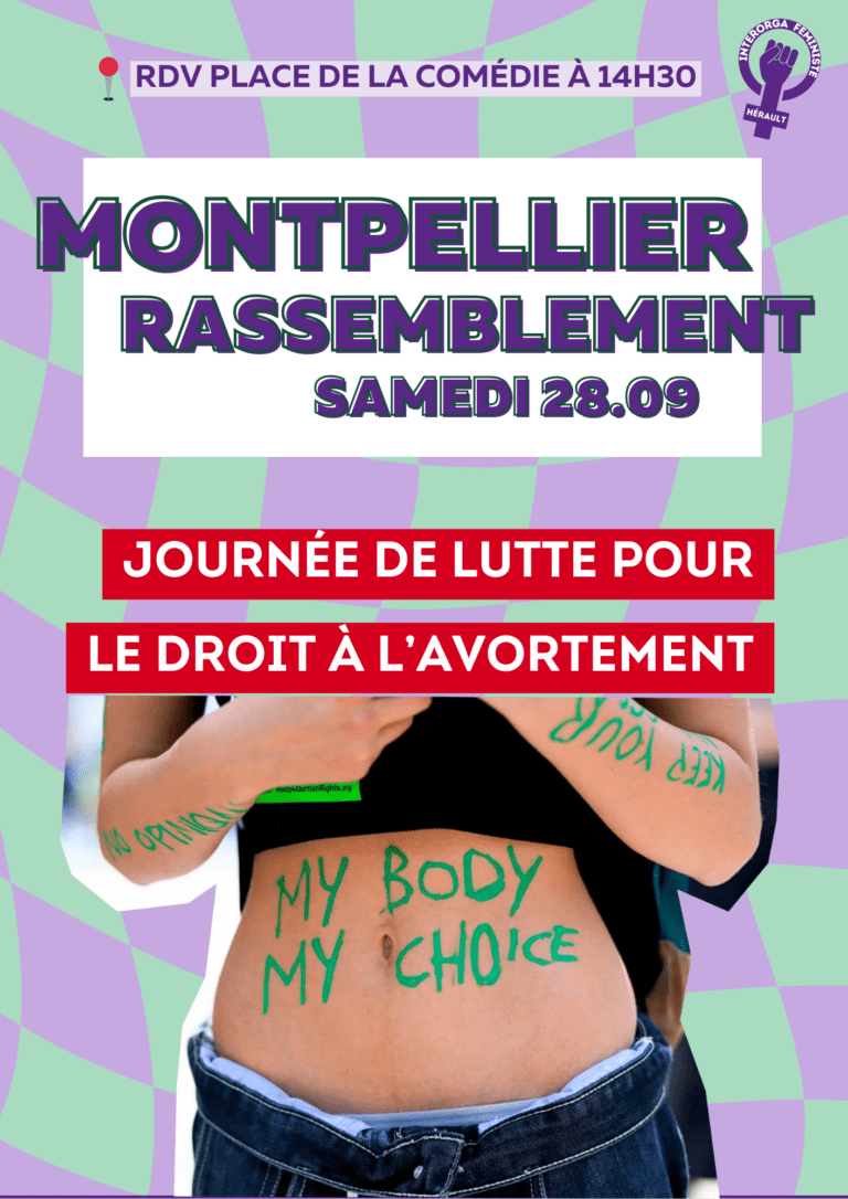Le 28 septembre défendons le droit à l’avortement partout dans le monde