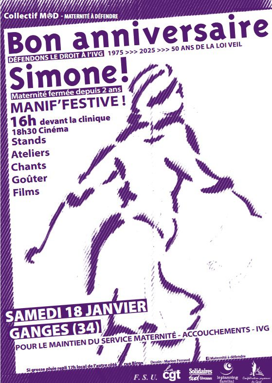 50 ans après la loi sur l&rsquo;IVG, bon anniversaire Simone ! : Une mobilisation essentielle pour la santé et les droits des femmes
