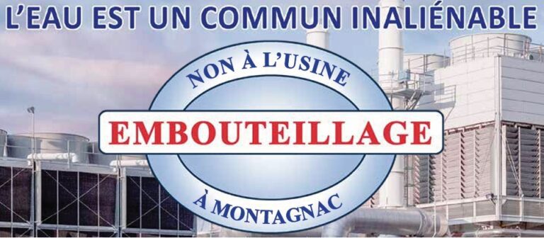 Non à l’usine d’embouteillage de Montagnac