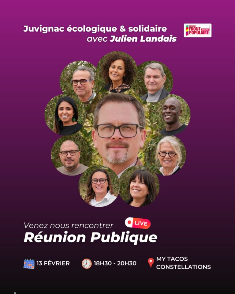 Réunion publique de la liste Juvignac écologique et solidaire
