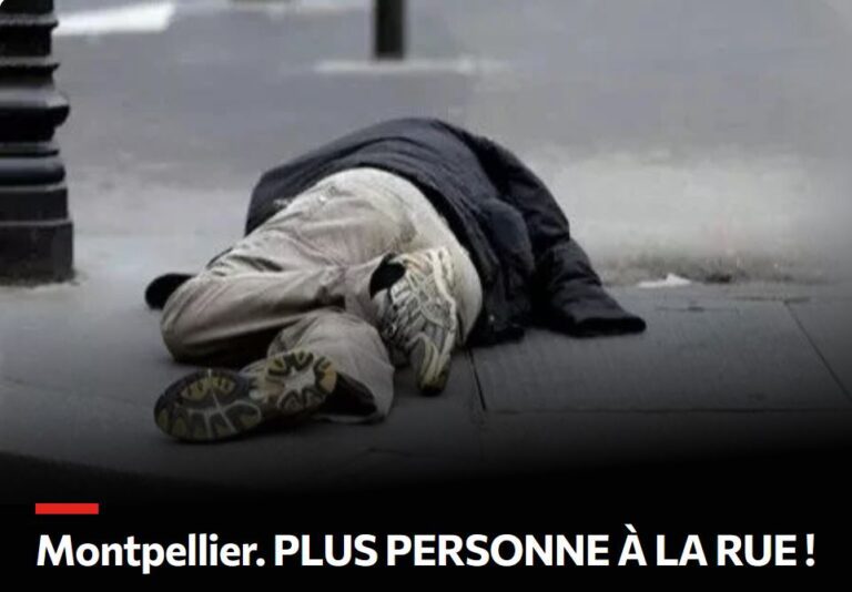 Montpellier : Plus personne à la rue !